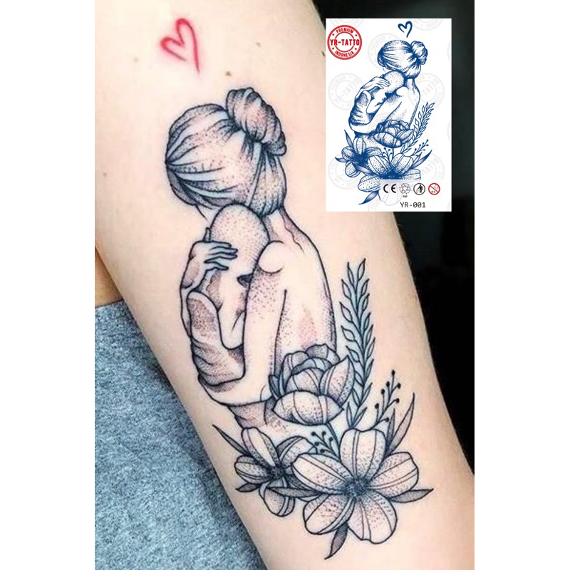 Long Lasting Mother And Child temporary Tattoo Model YR-001 | Shopee  Philippines