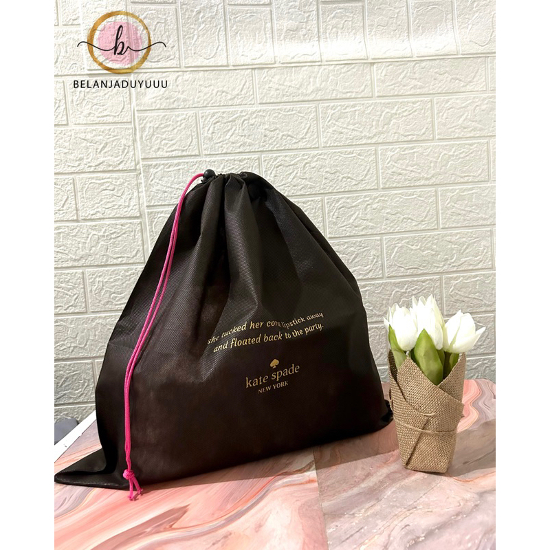 Multi-Size Kate Spade Logo Design Spunbond Replacement Dust Bag for Women |  Shopee Philippines