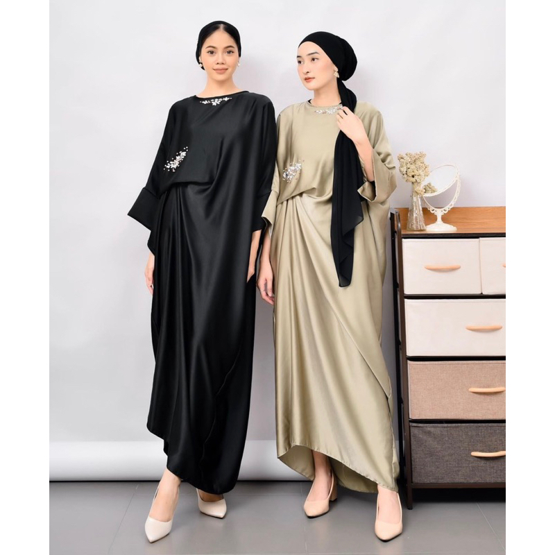GZG-026 | Winona Kaftan Beads | Women's Abaya Kaftan Dress | PROPOSAL CLOTHES | Wedding Dress | EID CLOTHES