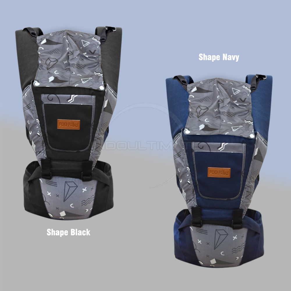 7in1 BOO BABY Baby Hipseat Carrier With Hat GBSL-1200 Front Baby Carrier Hipseat Baby Carrier Latest Model Multifunctional Side Baby Carrier Instant Anti-Stress Carrier — view 3