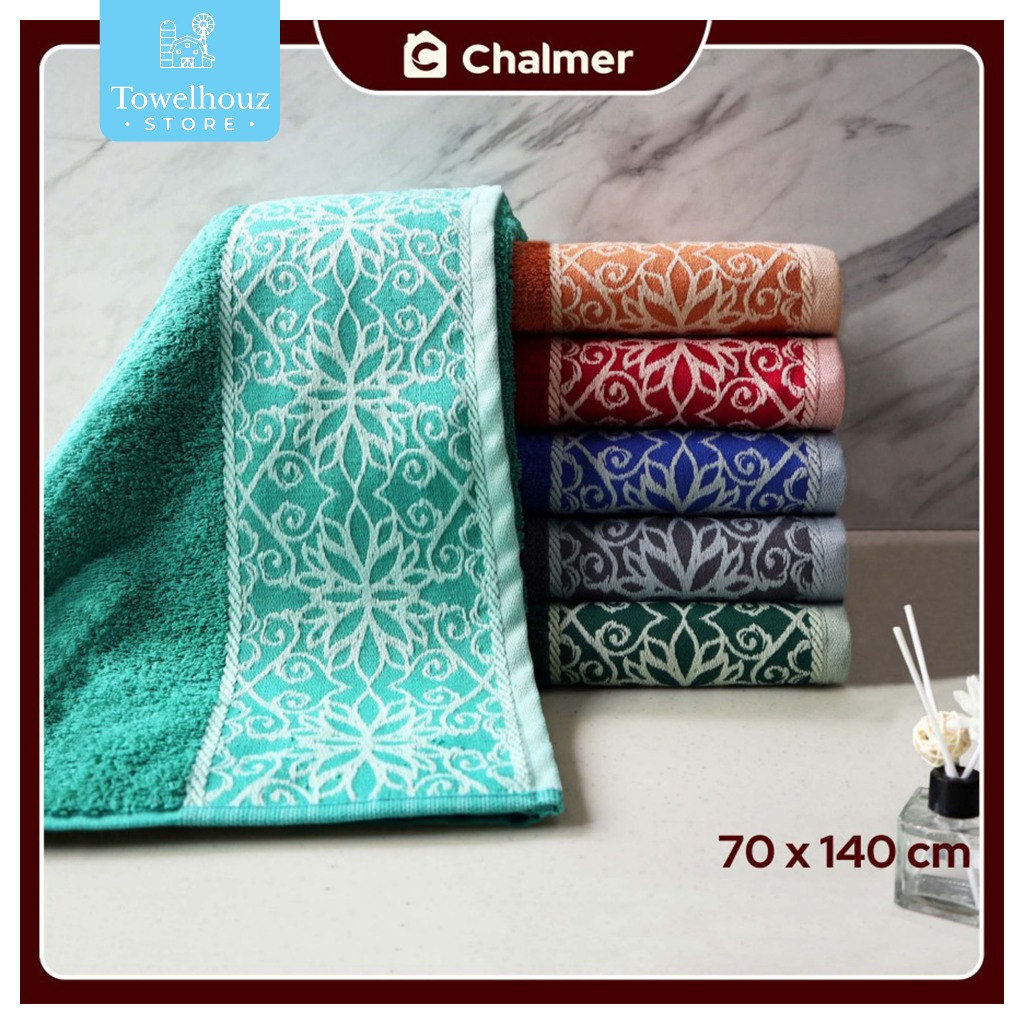 Chalmer Exclusive Vardo Motif Adult Bath Towel – 70×140 cm