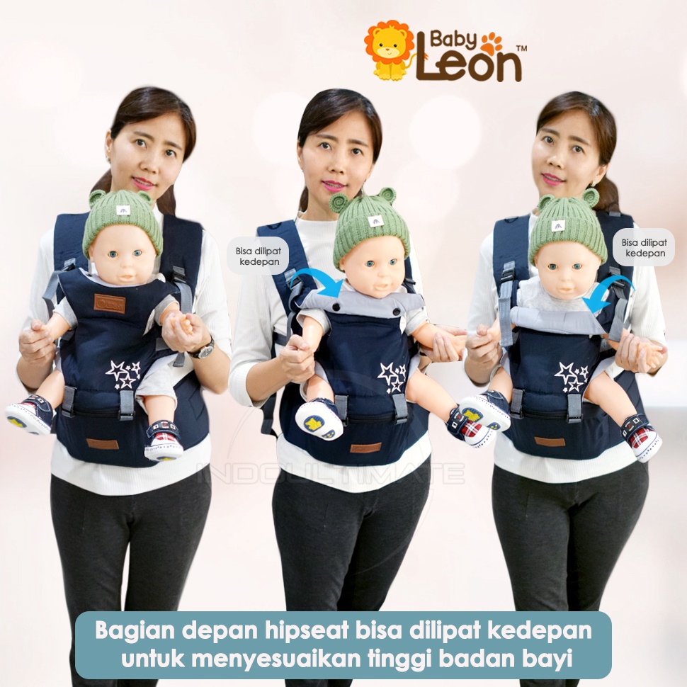 Fresh 5in1 Way Baby Hipseat Carrier BABY LEON + Head Protector ARROW SERIES BY-6080 / BY-6088 (Without Hat) Front Sitting Baby Carrier Side Baby Carrier Multifunctional Carrier Instant Baby Carrier Anti-Stress Baby Carrier — view 6