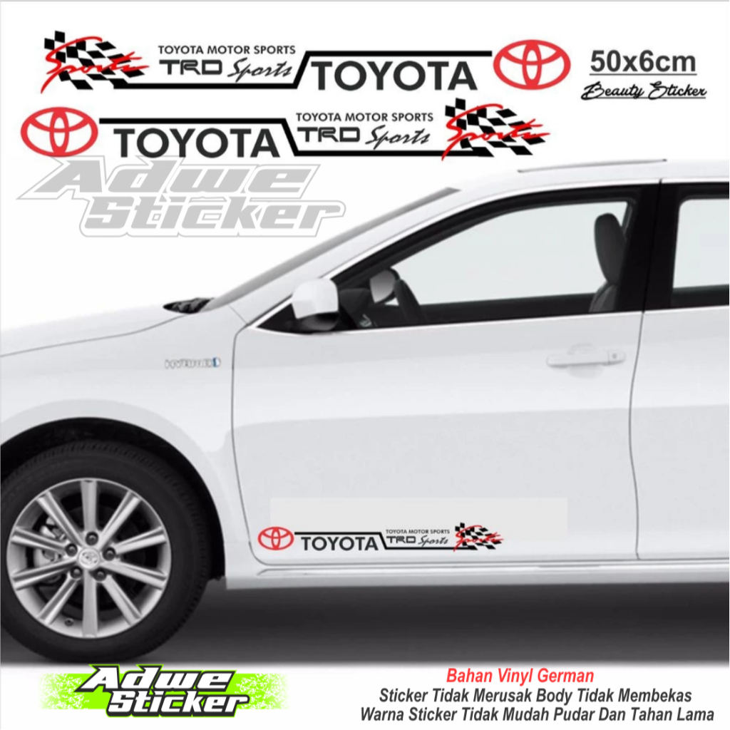 Toyota racing development sticker toyota car sticker - PFL Store