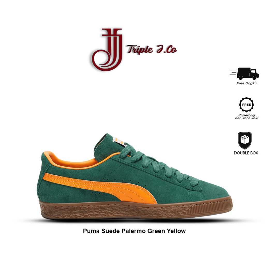 Puma green suede hotsell