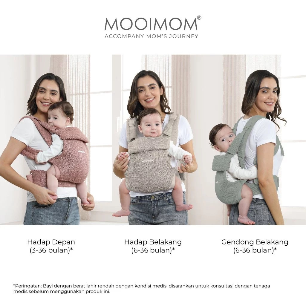 Mooimom SSC Baby Carrierwonder - MOOIMOM wonder Carrier Newborn Baby Carrier/ Up to 3 Years Old M-Shape Baby Carrier/ M-Shaped Carrier/ SSC Carrier/ Baby Carrier Kangaroo Pocket Anti-Hot Breathable Material Soft & Comfortable Fabric — view 4