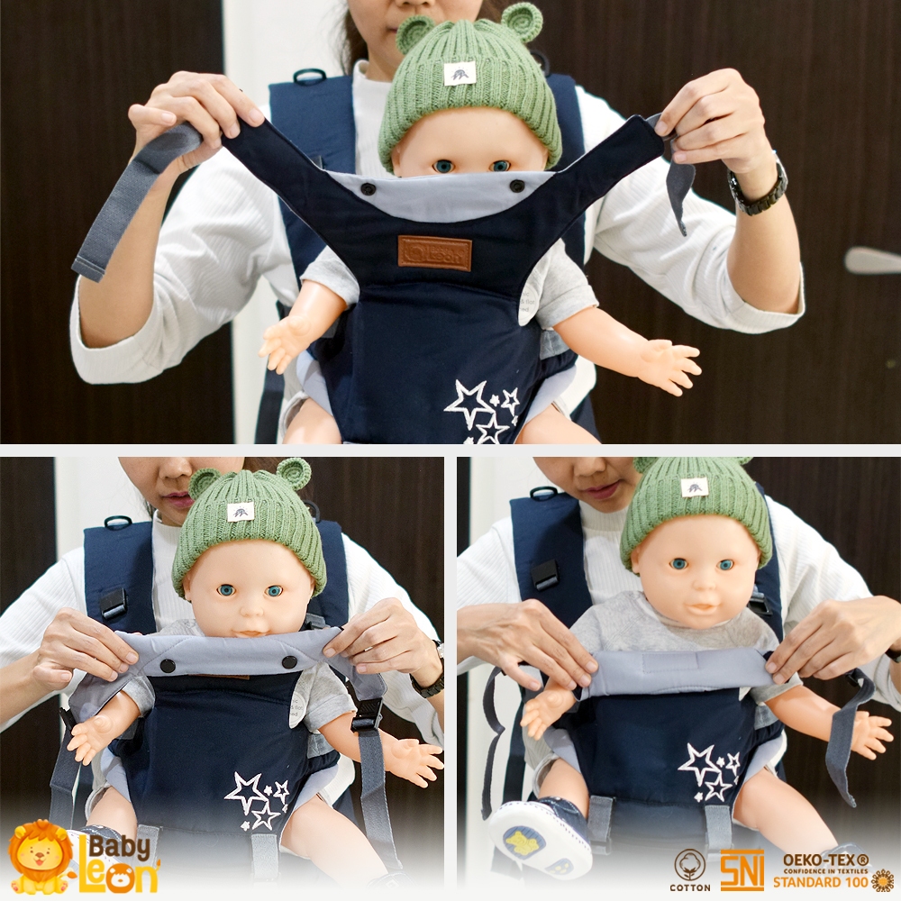 5in1 Way Hipseat Baby Front Baby Carrier BABY LEON Multifunctional Front Child Carrier BY-411 Anti-Tired Baby Carrier Multifunctional Carrier Side Carrier Front Baby Carrier — view 5