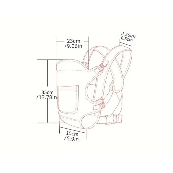 SeaBlingz - MoonWalker Baby Carrier Double Shoulder Newborn Sling Bag - MW049 (Baby Travel Essentials Baby Carrier/Baby Carrier Baby Travel Equipment Baby Carrier) — view 7