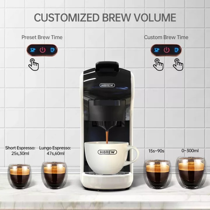 HiBREW 4in1&5in1 Capsule Coffee Machine,19bar Coffee Maker Machine