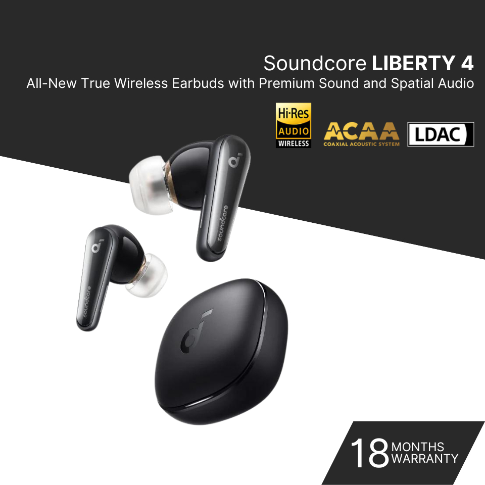 Anker A3953 Soundcore Liberty 4, Noise Cancelling Earbuds, True ...