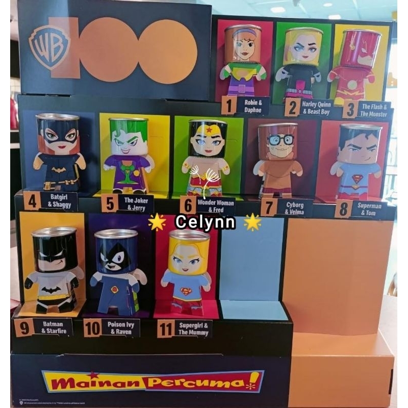 McDonalds McD Mekdi McDonald's Happy Meal Toy WB 100 Warner Bros 100th ...