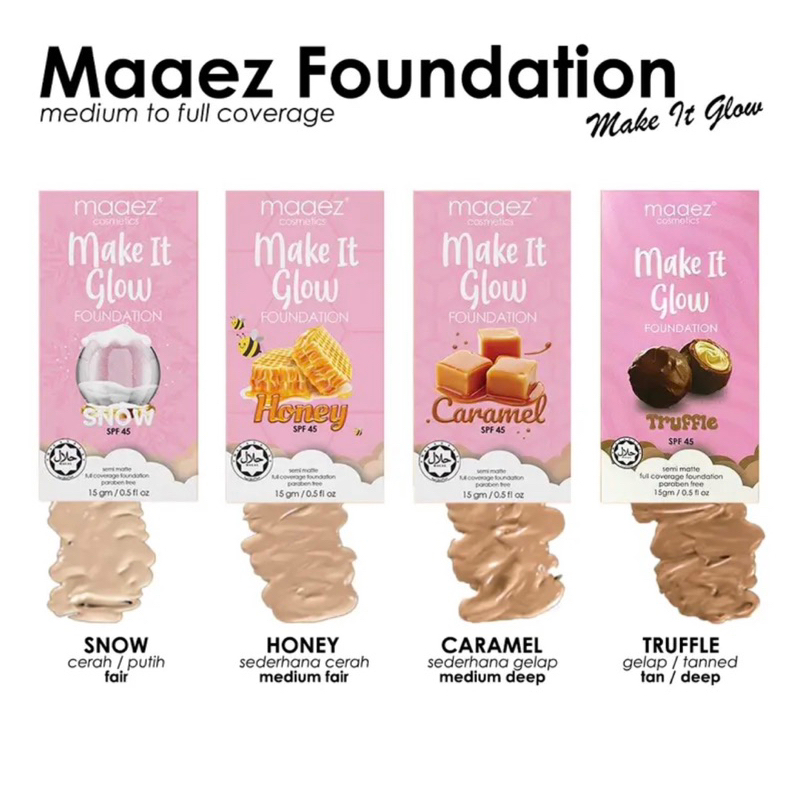 Maaez Foundation Make it Glow by Maaez Cosmetic