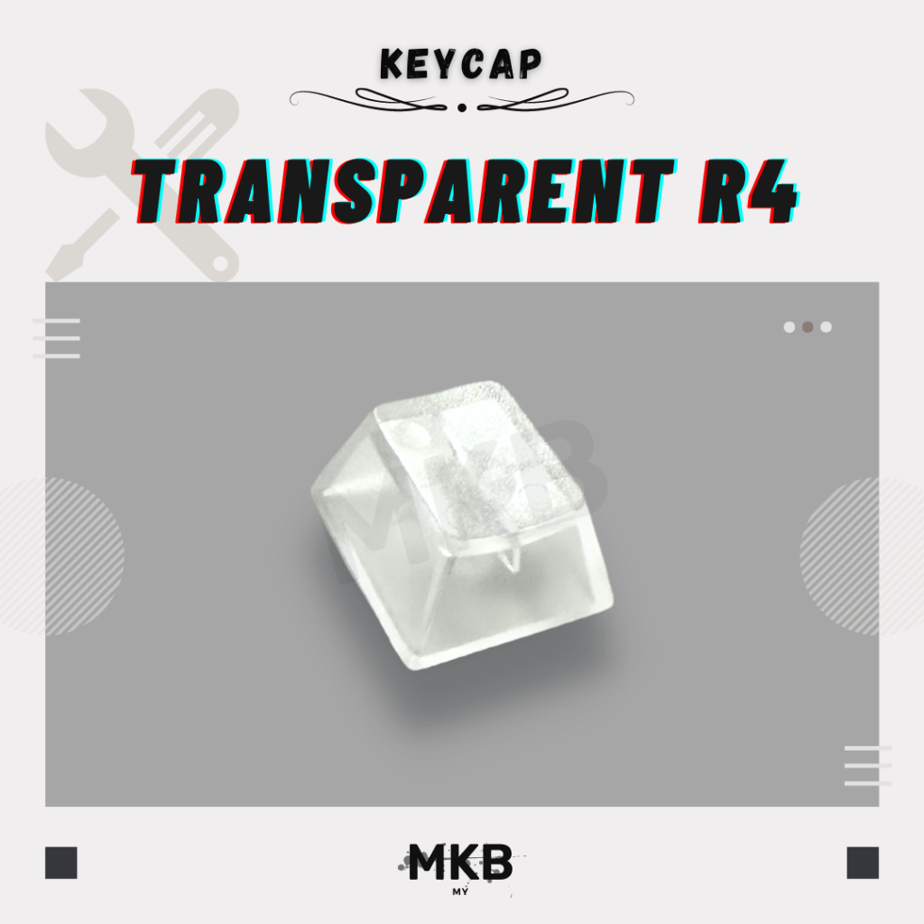 Transparent R4 Keycap for Mechanical Switches and Mechanical Keyboard ...
