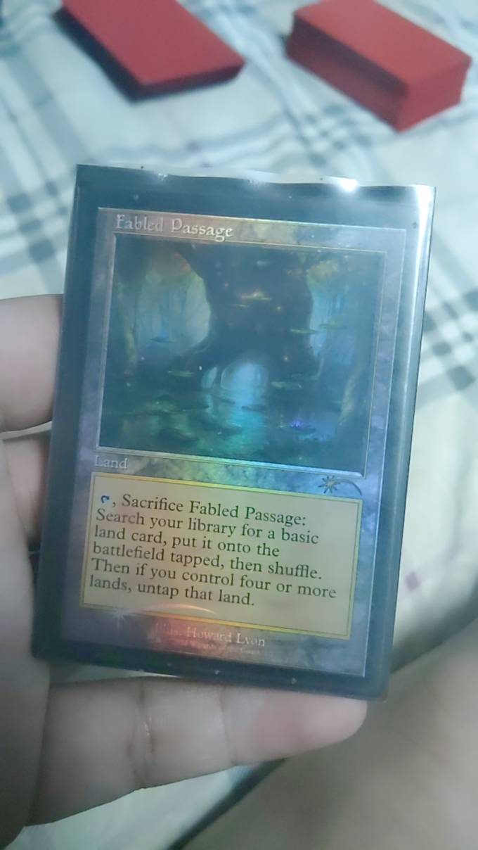 Mtg Land Fabled Passage Promo Foil Card Magic The Gathering Shopee Philippines