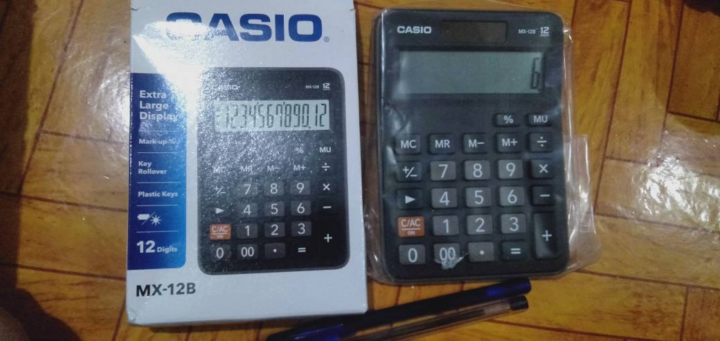 Casio Calculator Mx 12b Mx12b Mx 12b With Free 2pcs Ball Pens Shopee Philippines