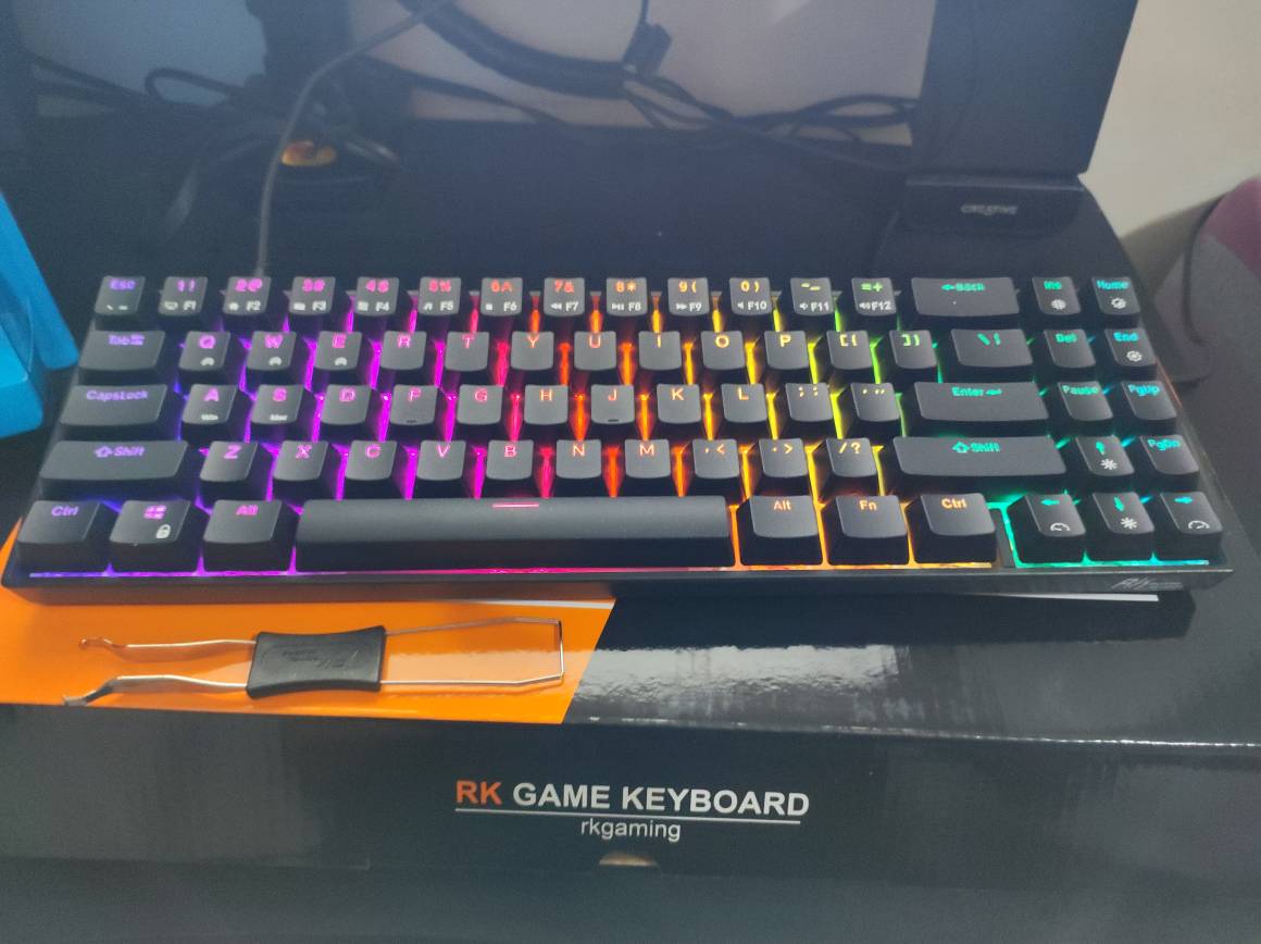 Royal Kludge Rk Rk71 Rgb 71 Keys Dual Mode 70 Mechanical Gaming Keyboard Wired Wireless Bluetooth Shopee Philippines