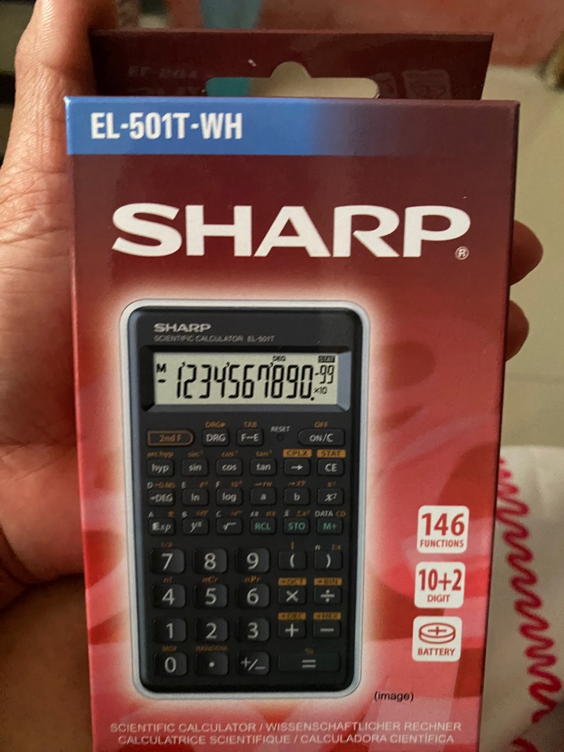 Sharp Calculators El 501t 146 Built In Functions And Auto Power Down Scientific Calculator Shopee Philippines