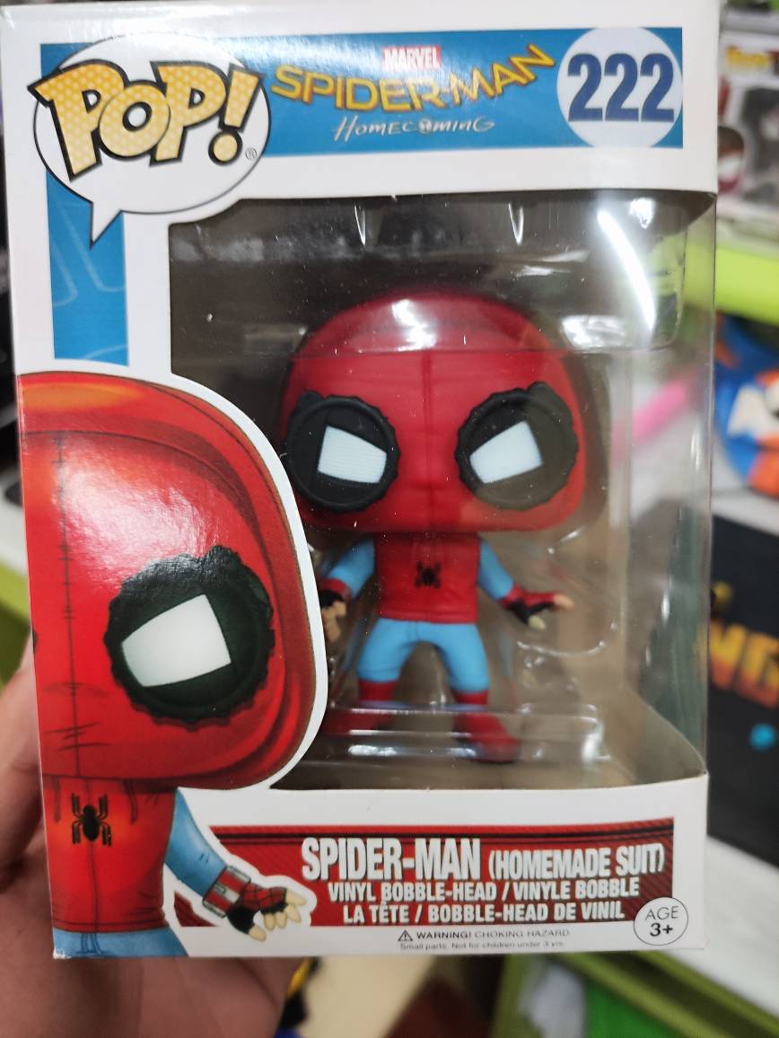 FUNKO POP 222 Marvel Spider-man Peter Parker Home Coming Vinyl Figure Toy |  Shopee Philippines