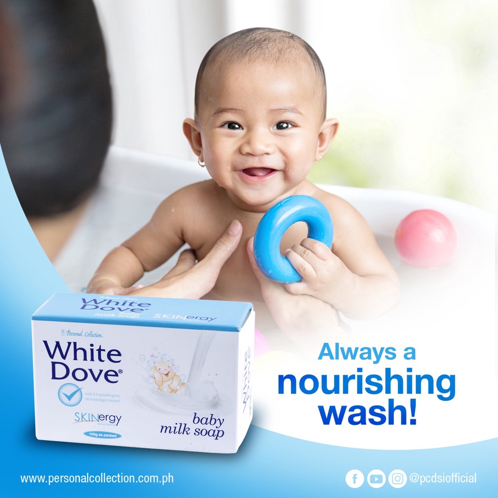 White Dove Baby Milk Soap 100g | Shopee Philippines