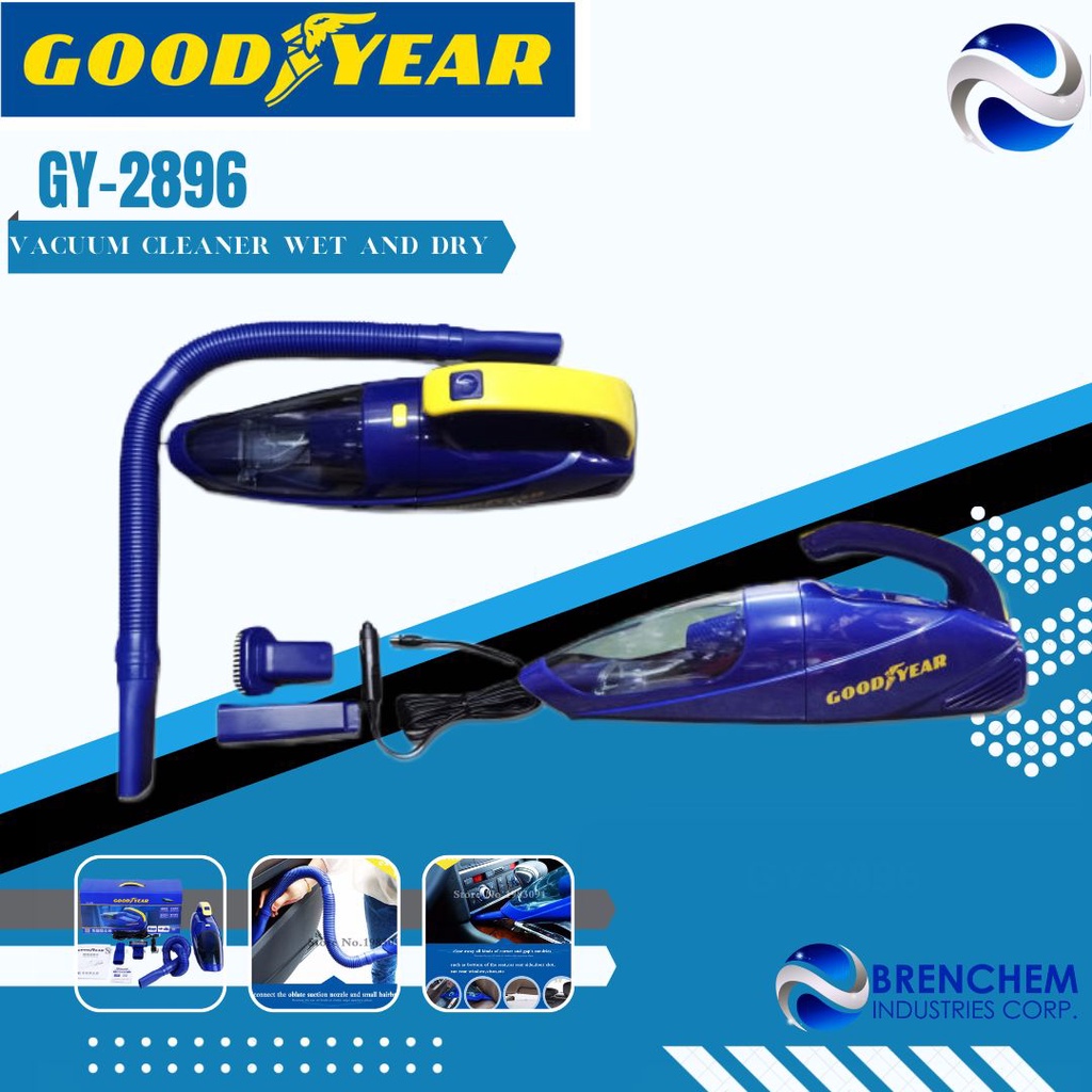 GOODYEAR Dry Wet Car Automobile Vacuum Cleaner GY2896 Cigar Cigarette