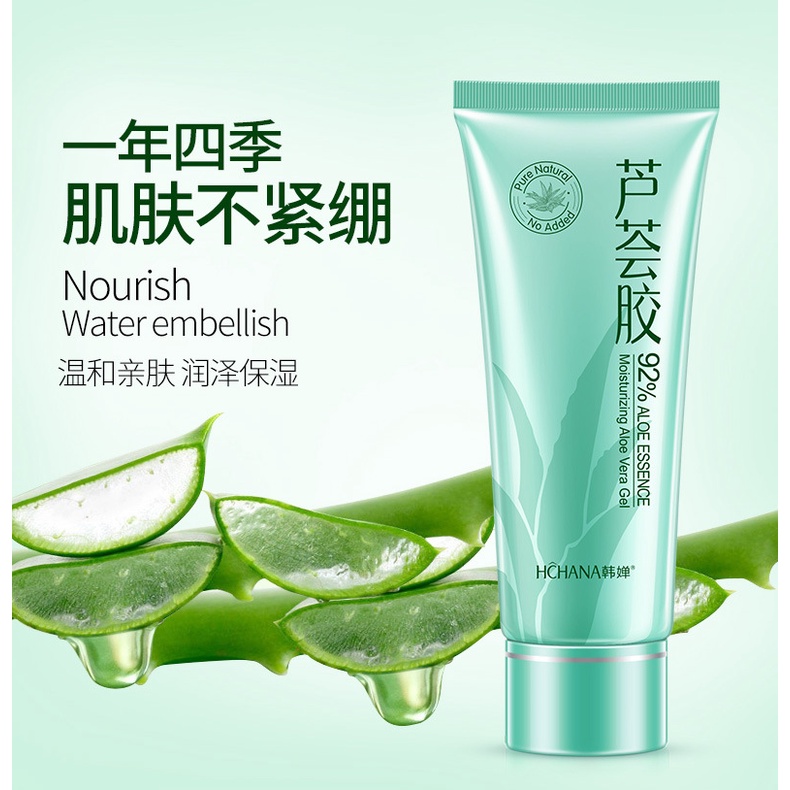 Aloe Vera Gel 92% Aloe Vera Essence Anti Acne Moisturizing Fade Dark ...