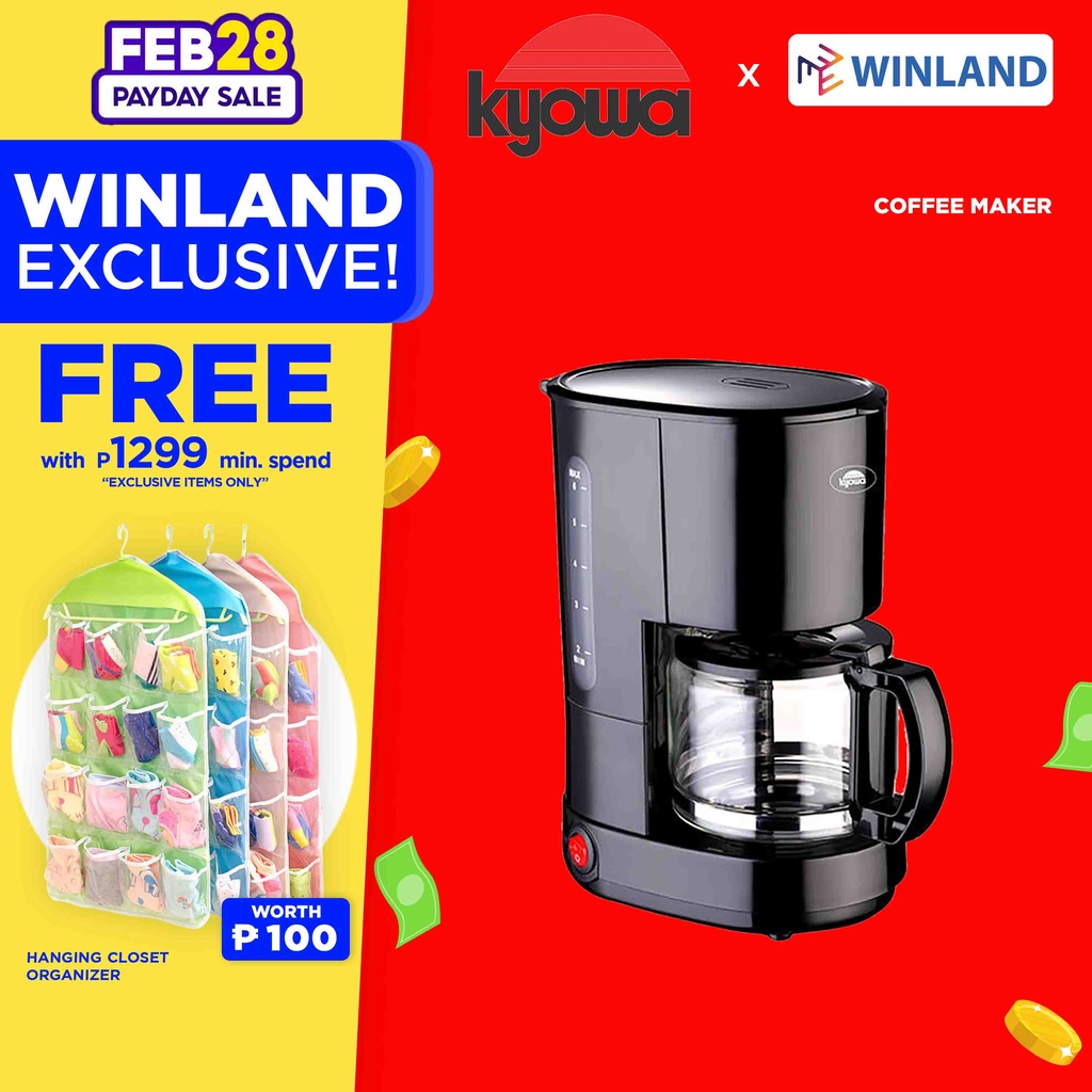 KYOWA by Winland Coffee Maker Coffee Machine 5 cups with AntiDrip