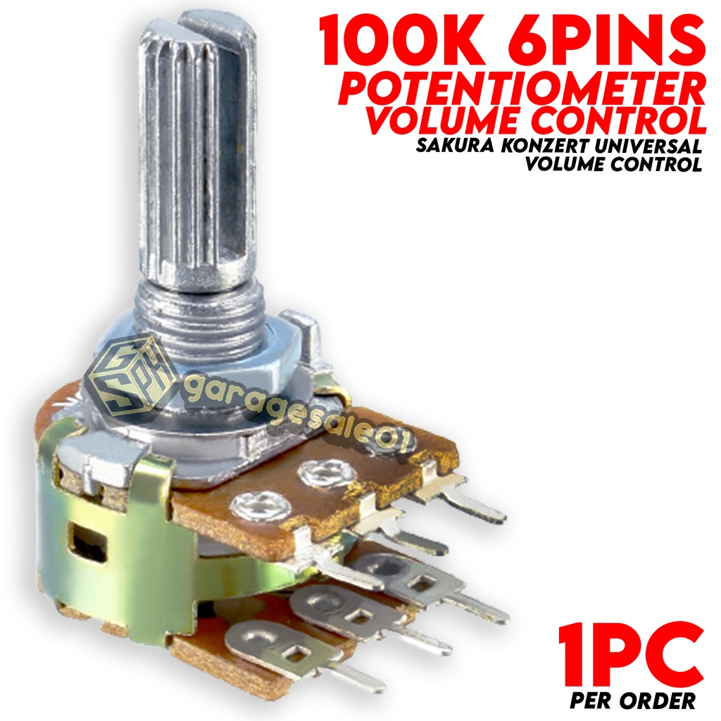 Potentiometer 6legs Sakura Konzert Universal Volume Control 6 pin ...