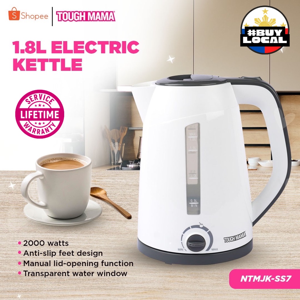 Tough Mama NTMJK18SS7 Electric Kettle 1.8L Keep Warm Function