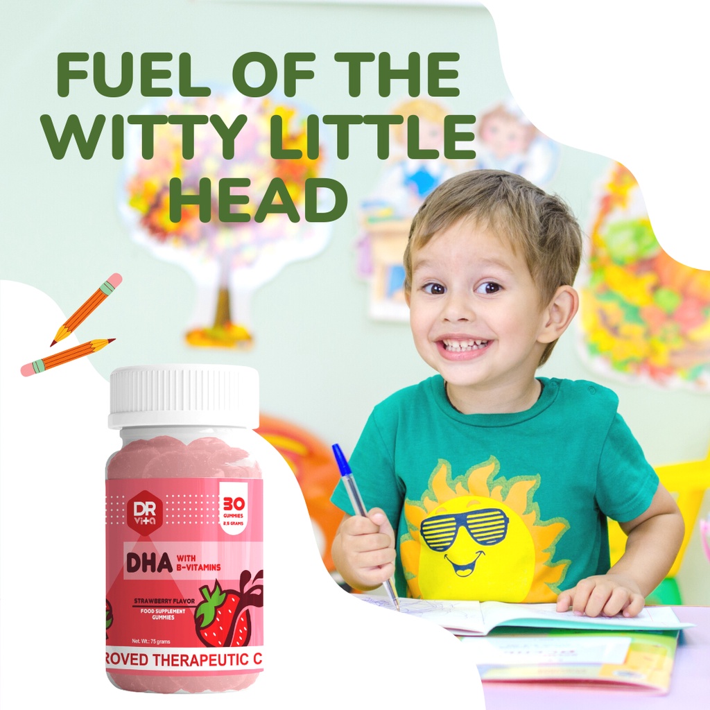 DR. VITA DHA WITH B VITAMINS MEMORY ENHANCER PROBIOTICS ZINC MENTAL