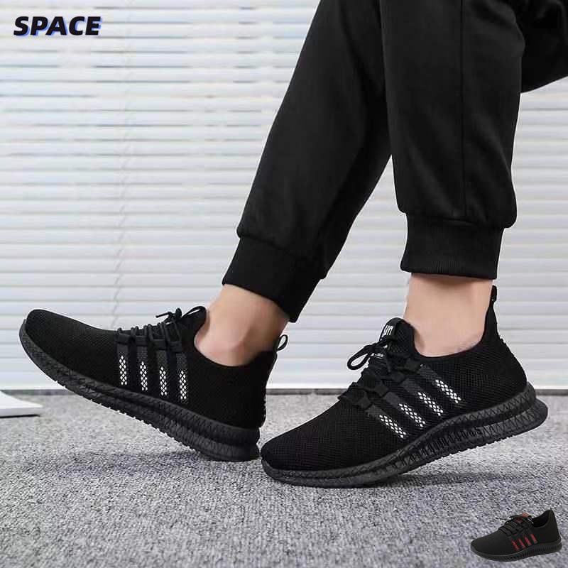 SPACE. Men's Blackness 3Stripes Sneakers STAY REAL Shoes #M711(Standard ...