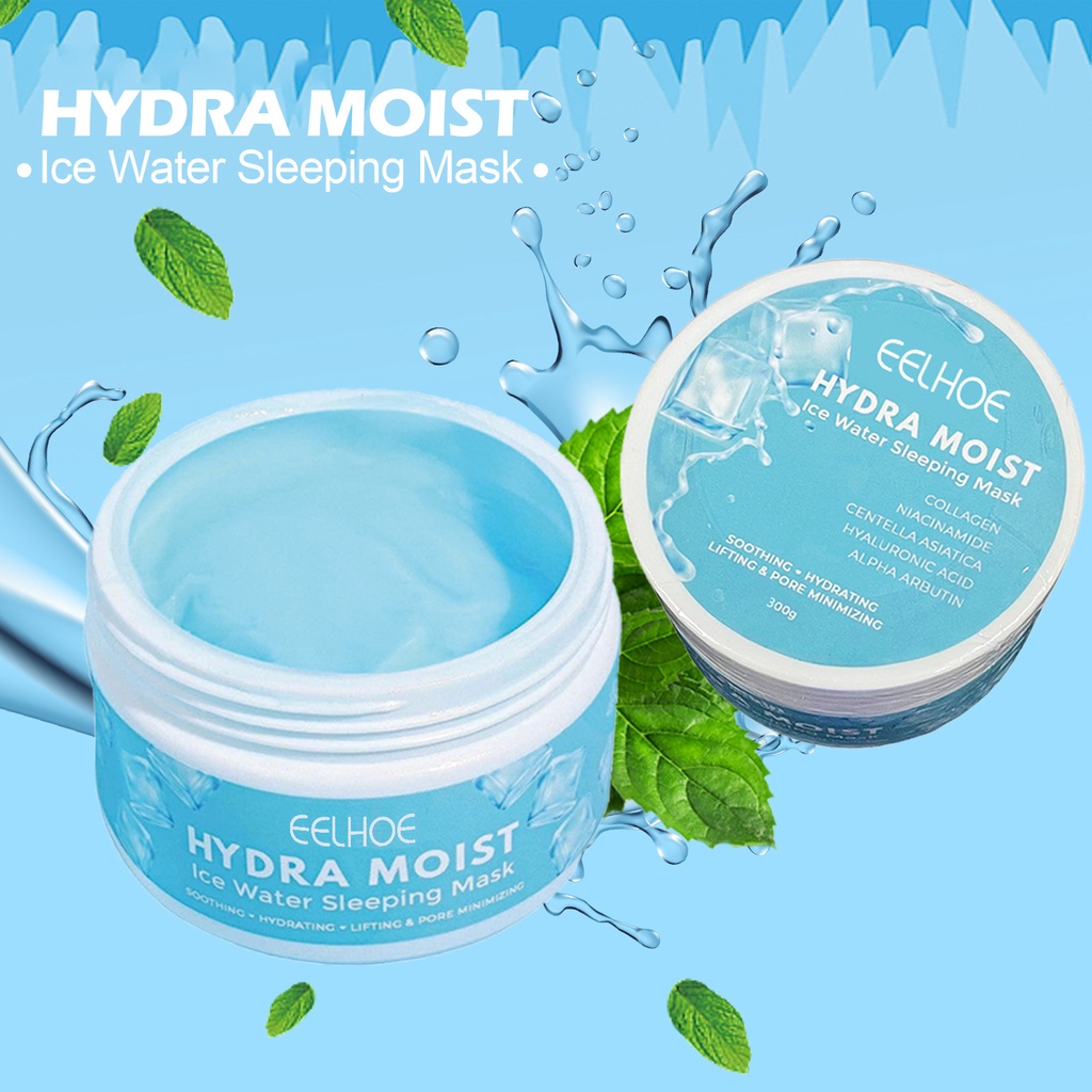 300g HYDRA MOIST Ice Water Sleeping Mask Collagen Firming Sleeping Mask Anti Aging Brighten Skin