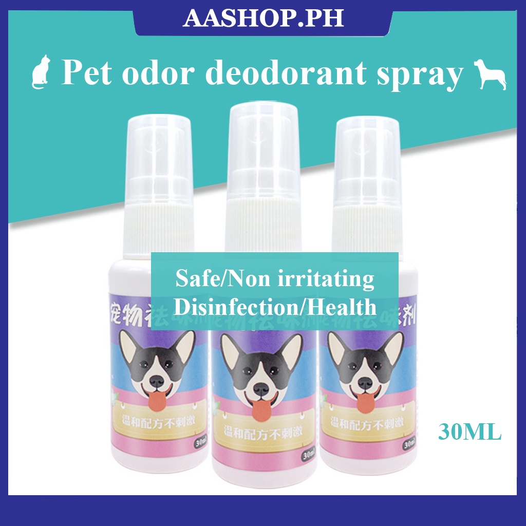 Dog Odor Eliminator Spray 30ml Pet Deodorant Spray Odor Eliminator for
