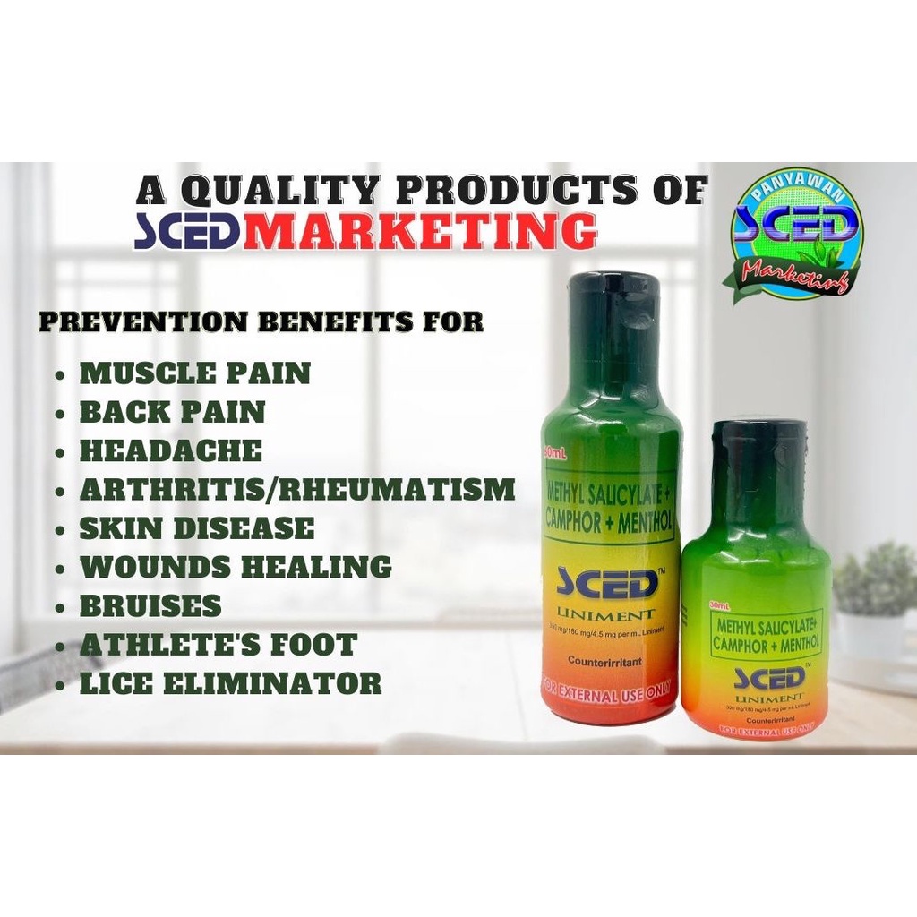 Sced Liniment oil (30ml) | Shopee Philippines