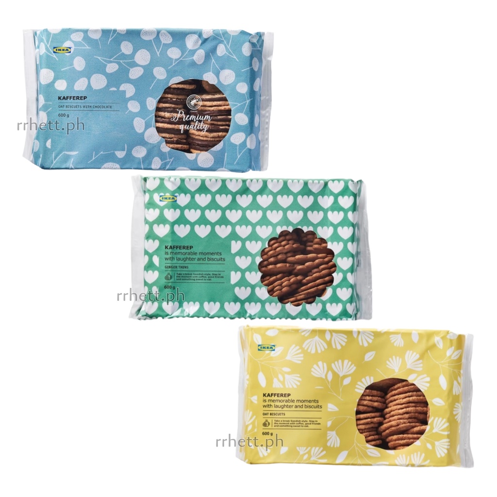 rrhett.ph IKEA KAFFEREP SERIES OATS BISCUITS GINGER THINS CHOCOLATE