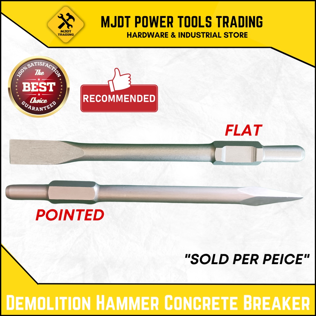 Demolition Hammer Concrete Breaker bit (Jack Hammer Drill Bit Chisel