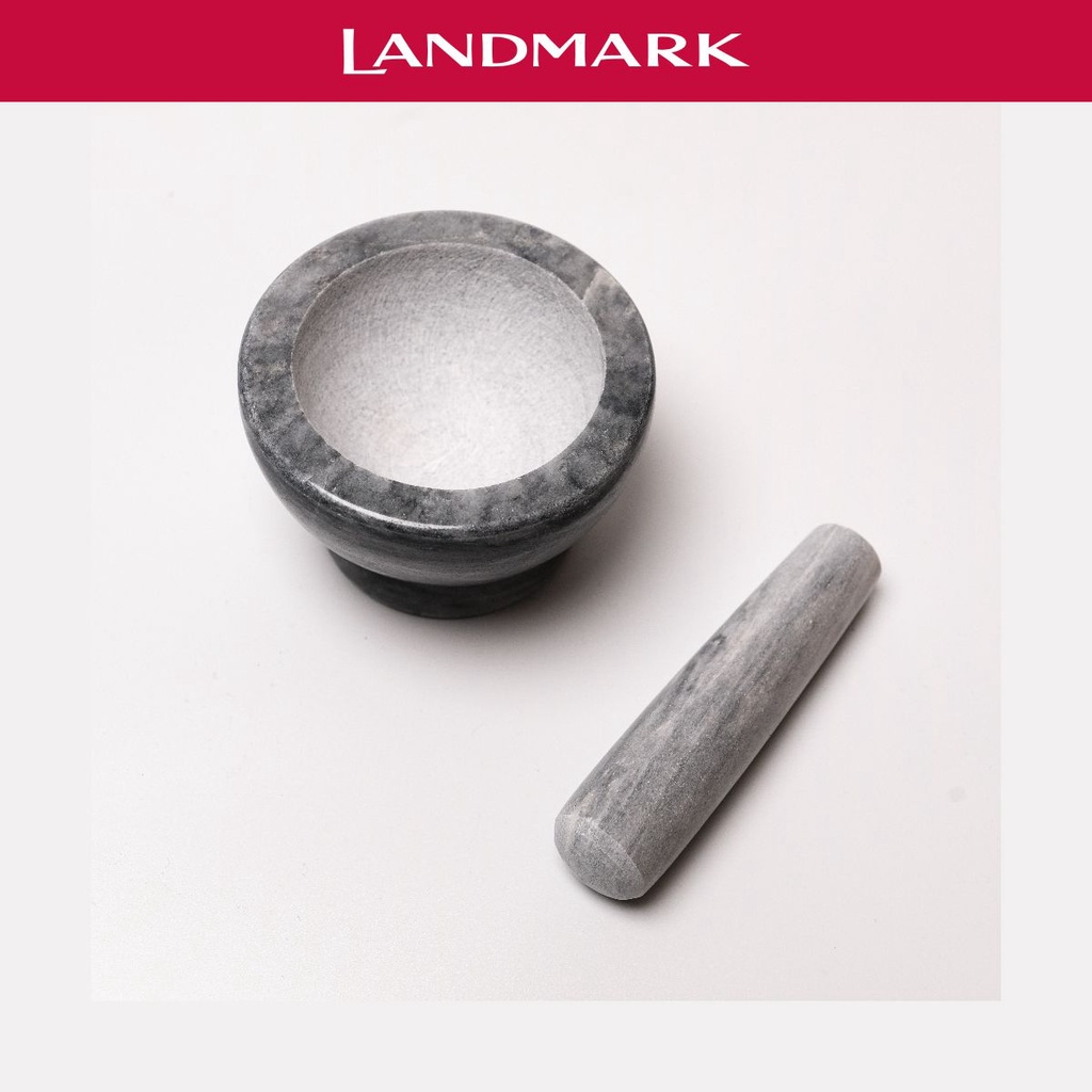Landmark Marble Mortar And Pestle 3" Dark Gray Shopee Philippines