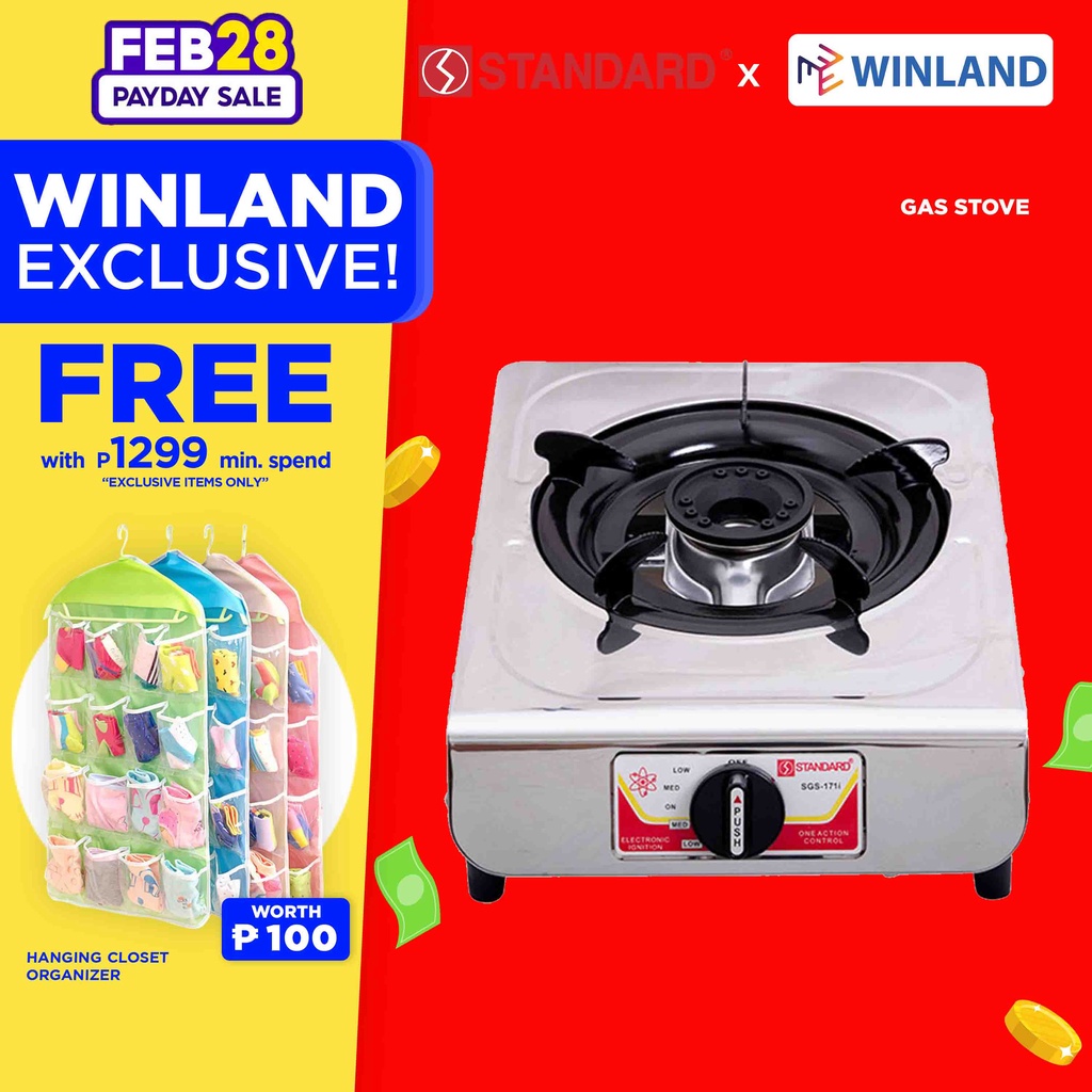 STANDARD Appliances by Winland Cooking Stove Single Burner Stainless