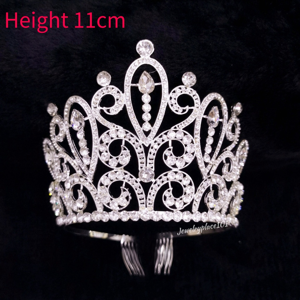 JP101 11CM Classic elegant pageant alloy rhinestone Princess party ...