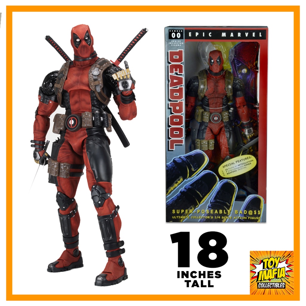 Deadpool 1/4 Scale - NECA Marvel Classics Action Figure (18 inches ...