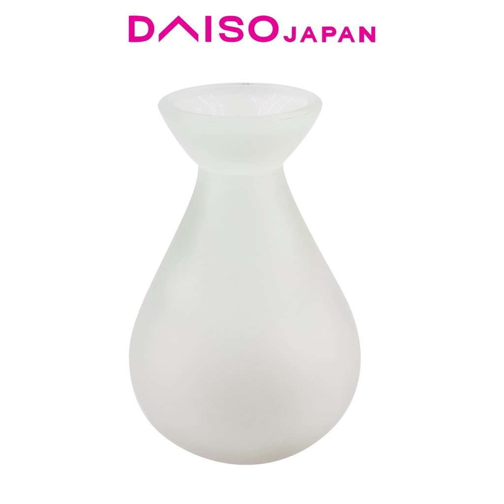 Daiso White Cone Glass Flower Vase Shopee Philippines