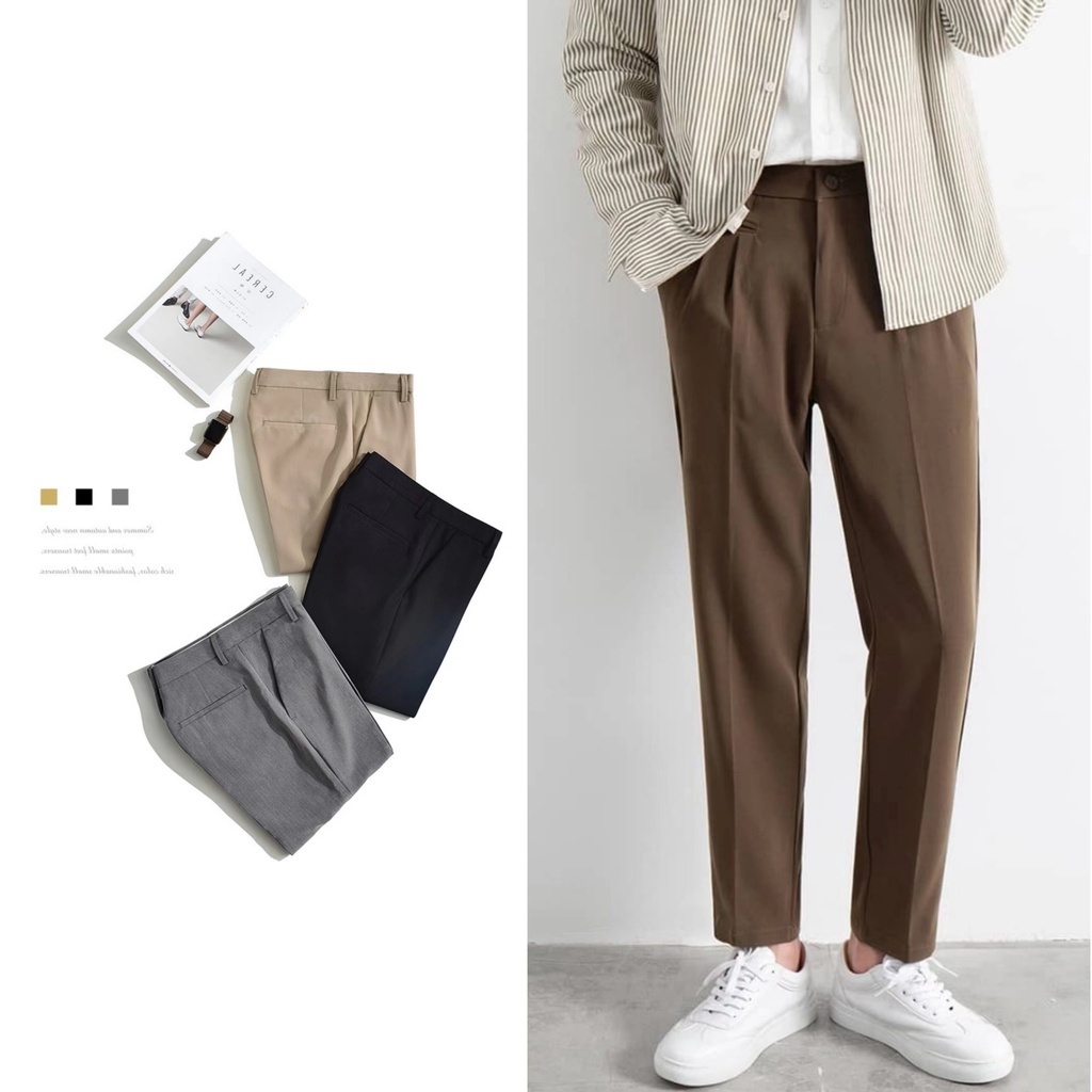 JC Pants For Men Plain Korean Fashion Trouser For Men Slacks Suit Pants ...