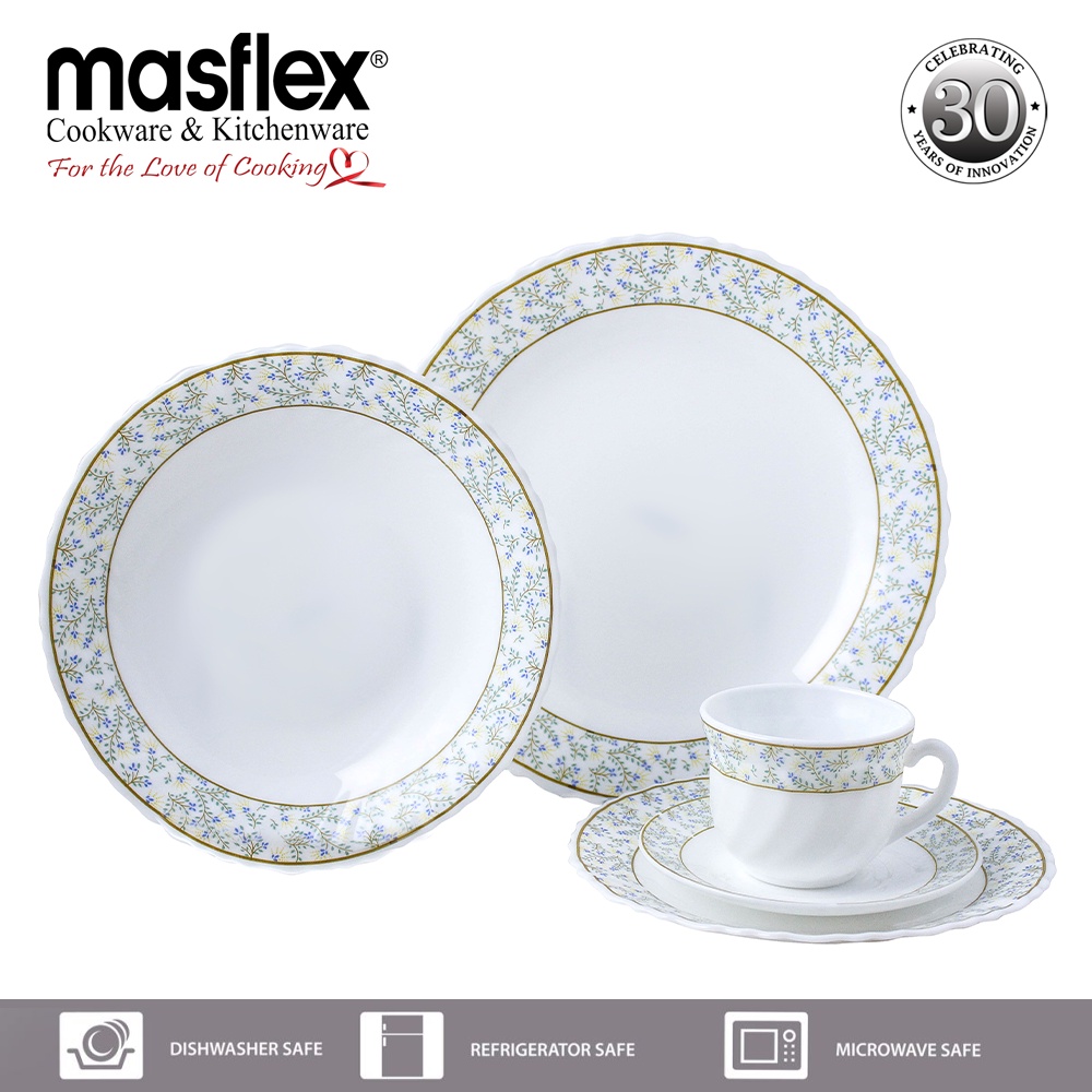 Masflex 10 Piece Opal Dinner SetGoldline Shopee Philippines
