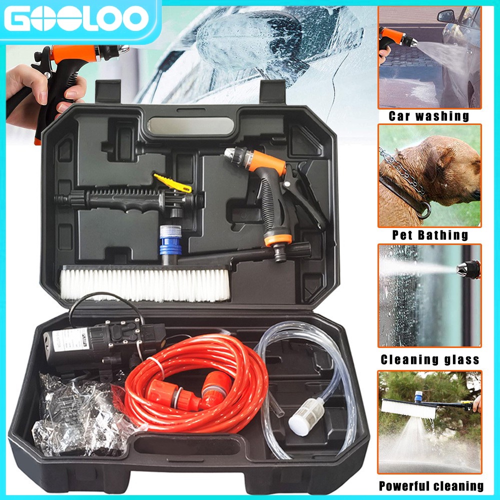 【Upgraded】Gooloo High Pressure Washer Automatic Car Washer Portable Car