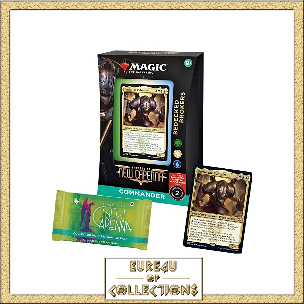 Magic The Gathering Bedecked Brokers Commander Deck + Collector Booster Sample Pack Shopee