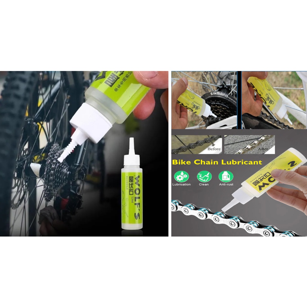 WOLF OIL 50mL Bicycle Chain Lube Lubricating Oil Bike Chain Cleaner