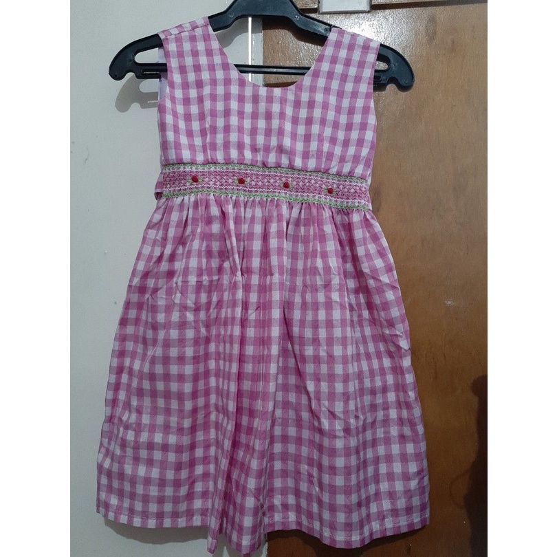 Preloved:Girl Picnic dress cherkered | Shopee Philippines