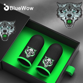【 Metal Box】BlueWow Brand New The Wolf Gaming Finger Sleeve for PUBG Breathable Fingertips Sweatproof Anti-slip Fingertip Cover Thumb Gloves For Mobile Game