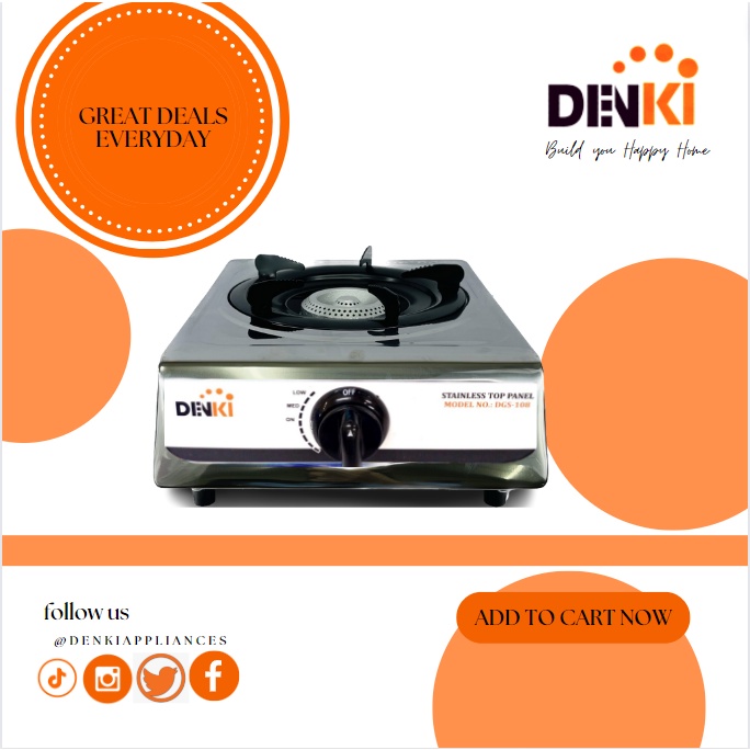 Denki Single Burner Gas Stove V2 Shopee Philippines