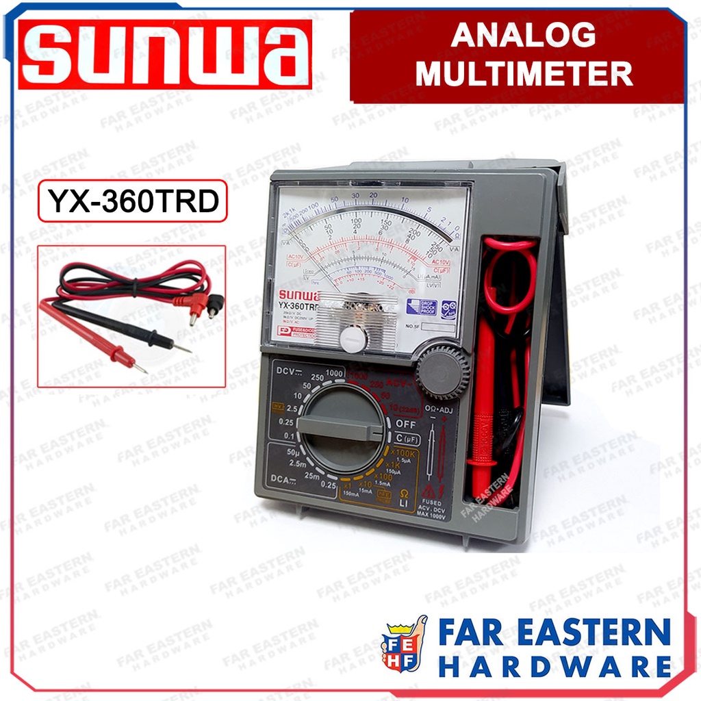 SUNWA Analog Multimeter Electrical Tester YX-360TRD | Shopee Philippines