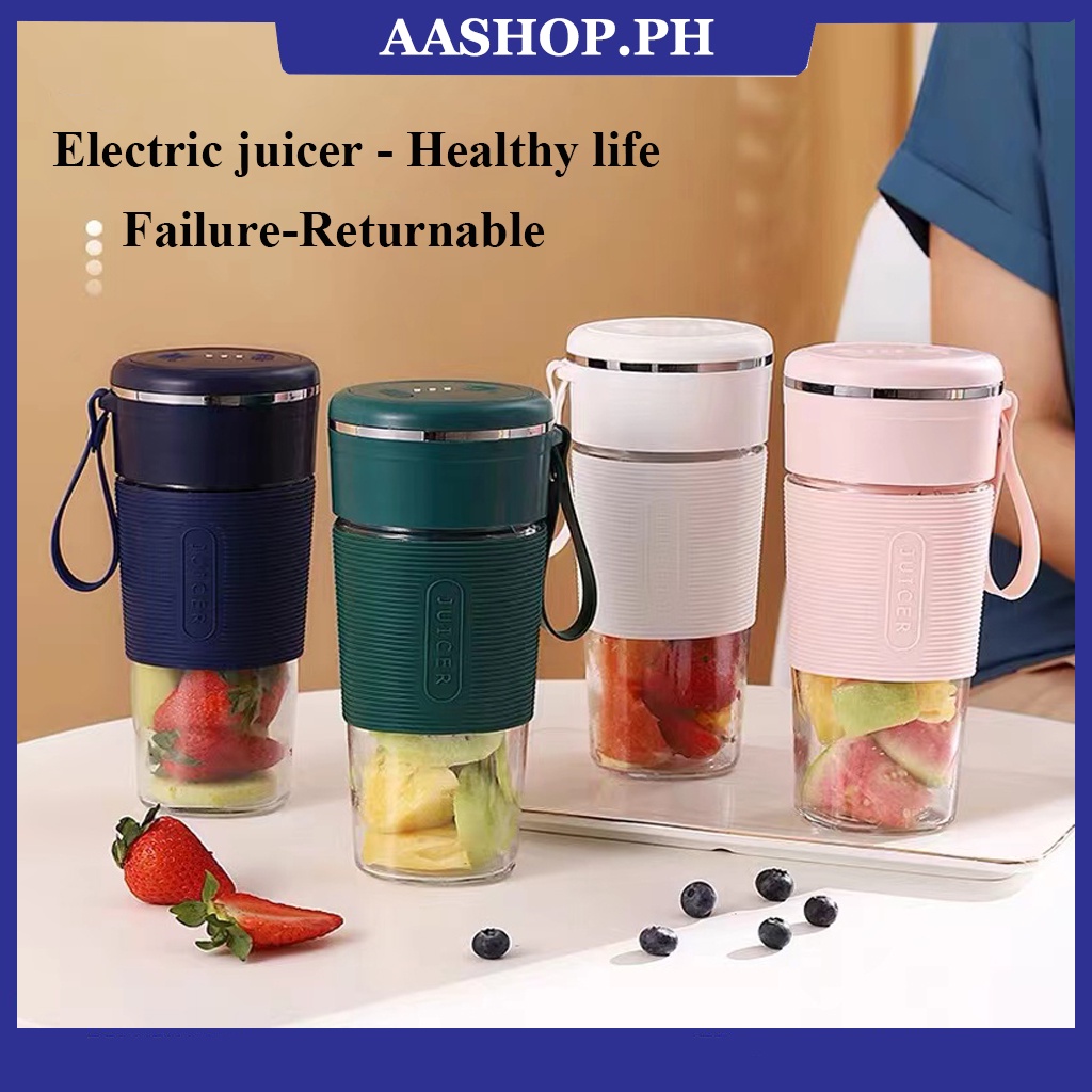 Aashop.ph Portable Blender Fruit Juicer Shake Tumbler And Blender 