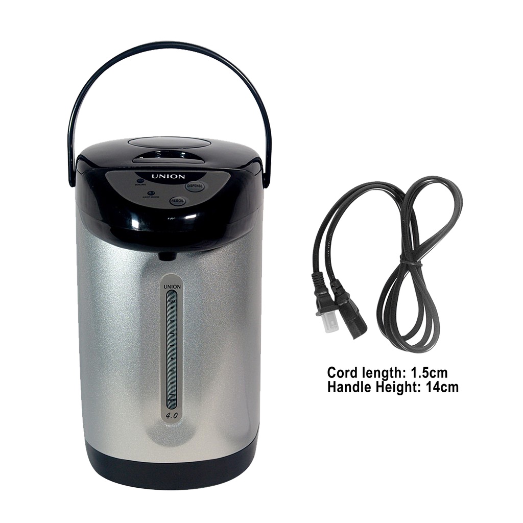 UNION by Winland 4.0L Stainless Steel body Electric Airpot Thermos Air